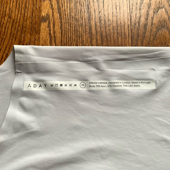 ADAY Dream Harder Racerback Tank, ‘Cloud’ off-white, size XS - Picture 11 of 11